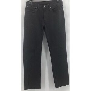 Black Levis Denim Jeans Reg. Fit, Straight Leg Style 514 33X32